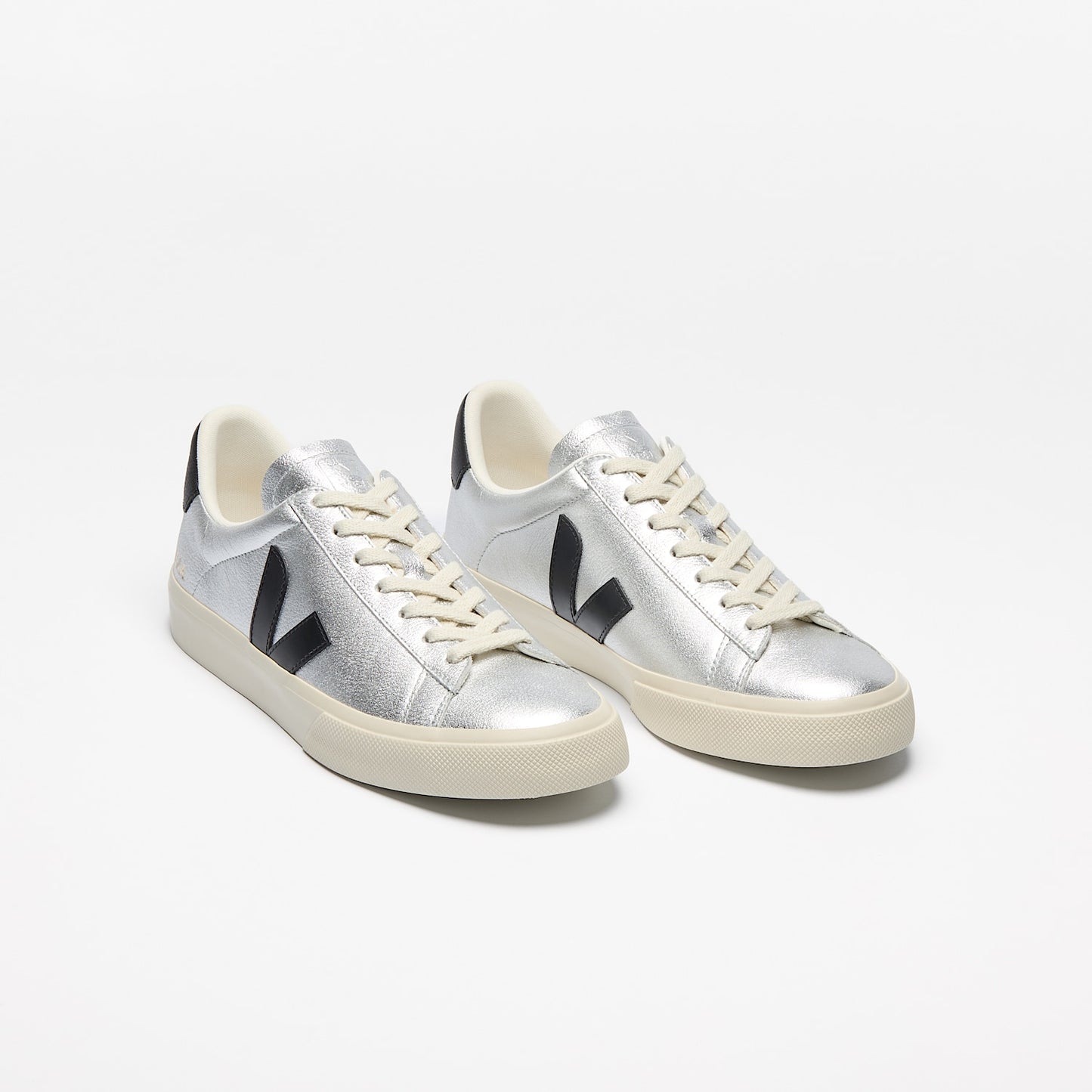 Veja  Womens Campo - Silver Black