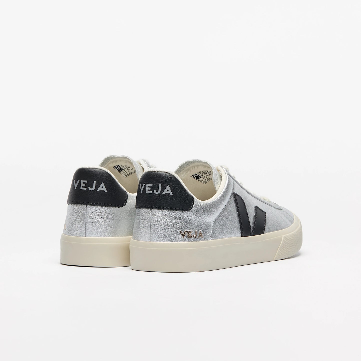 Veja  Womens Campo - Silver Black