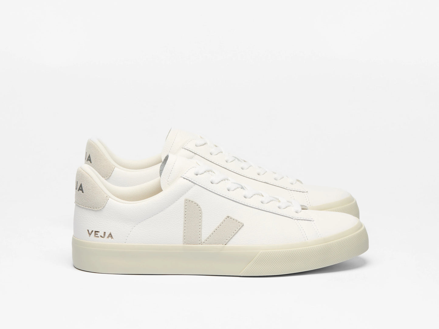 Veja  Womens Campo Leather - White Natural