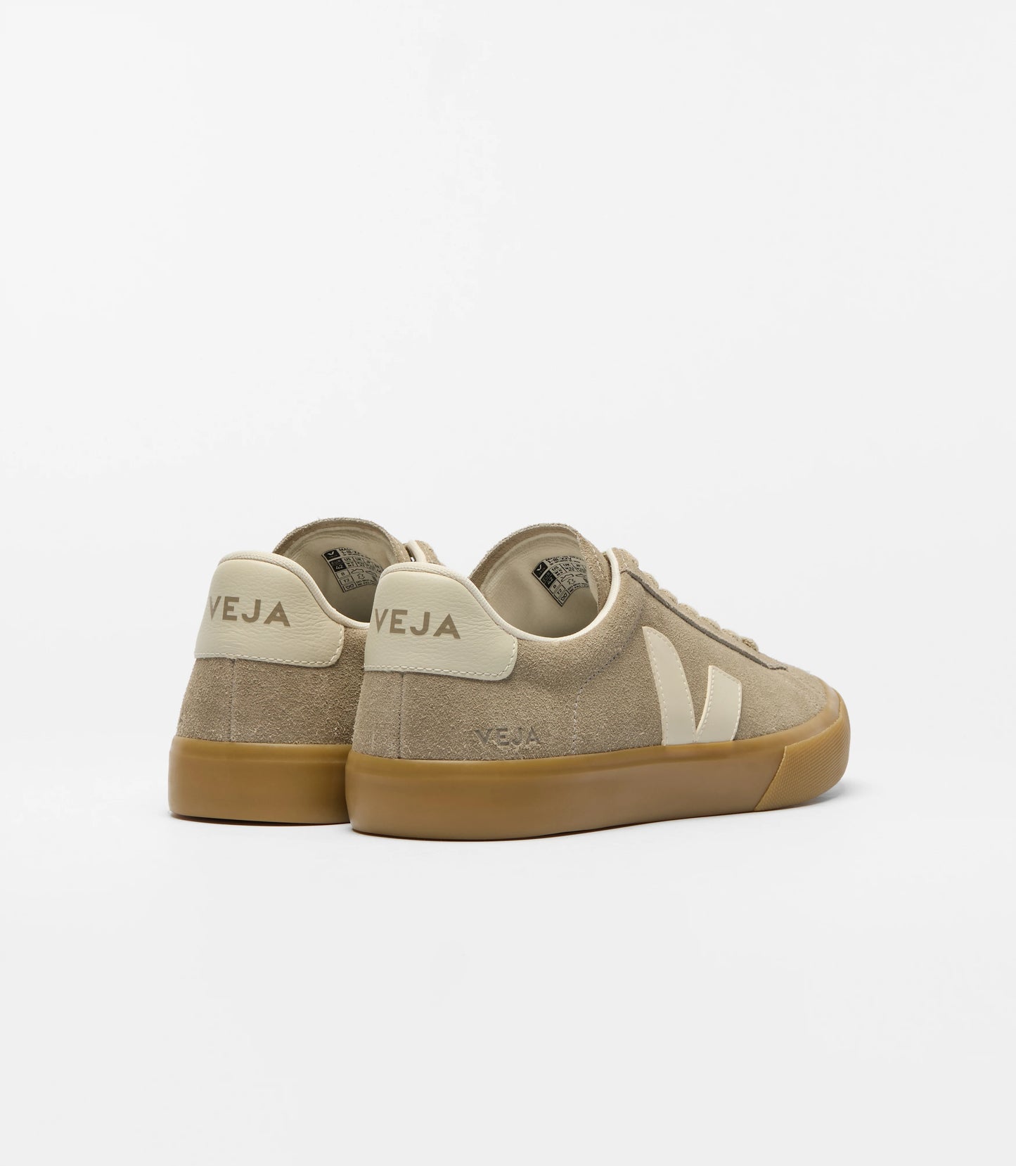 Veja Mens Campo Suede Taupe Pierre Natural