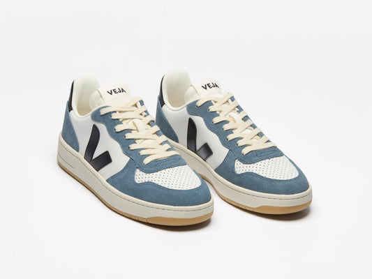 Veja Mens V10 Leather - White Black California