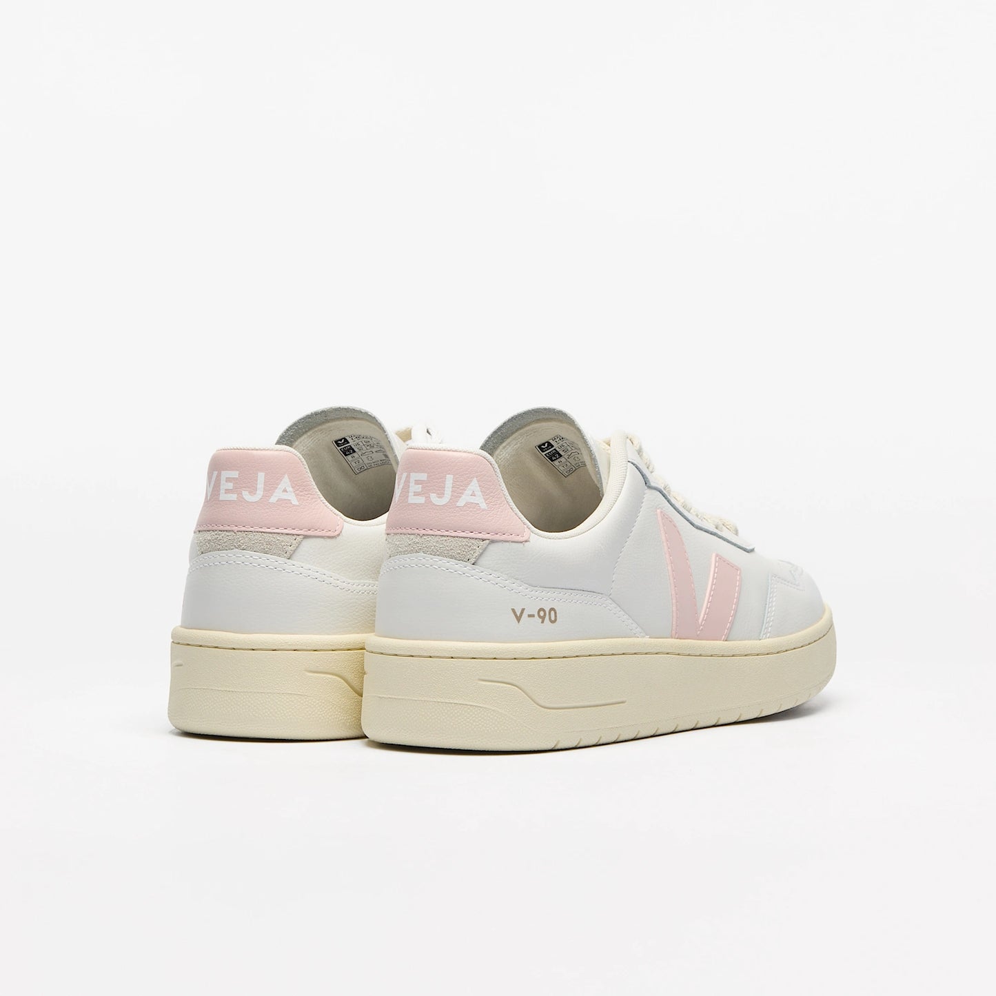 Veja  Womens V-90  OT Leather White Petale