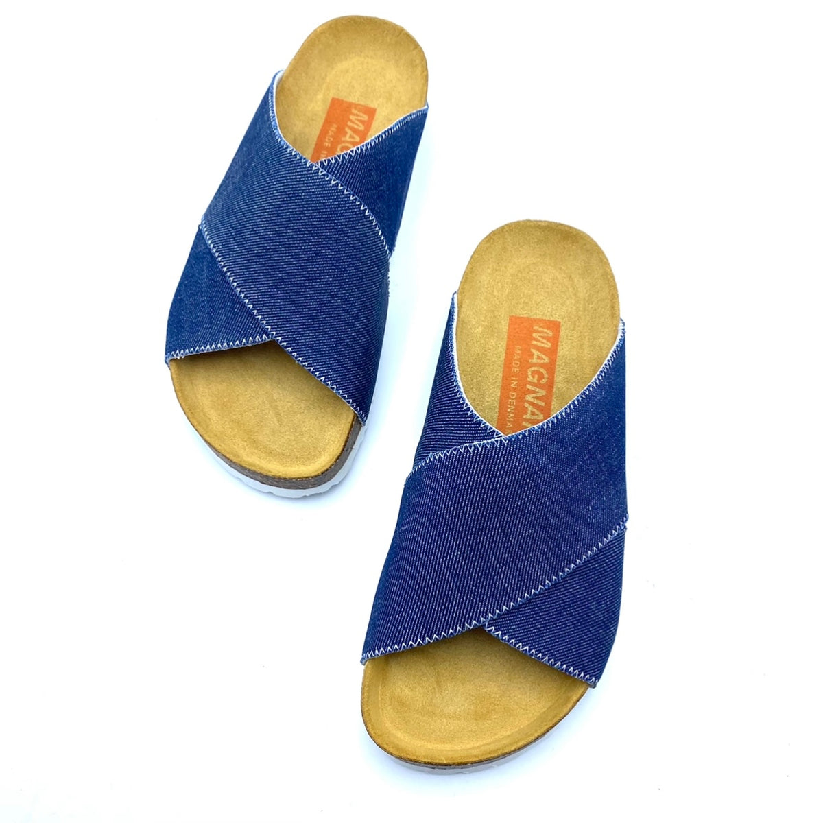 Magnafied Cross Over Sandals Japanese Denim